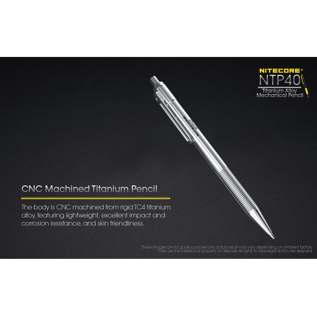 ~NEW~ Nitecore NTP40 Titanium Alloy Mechanical Pencil