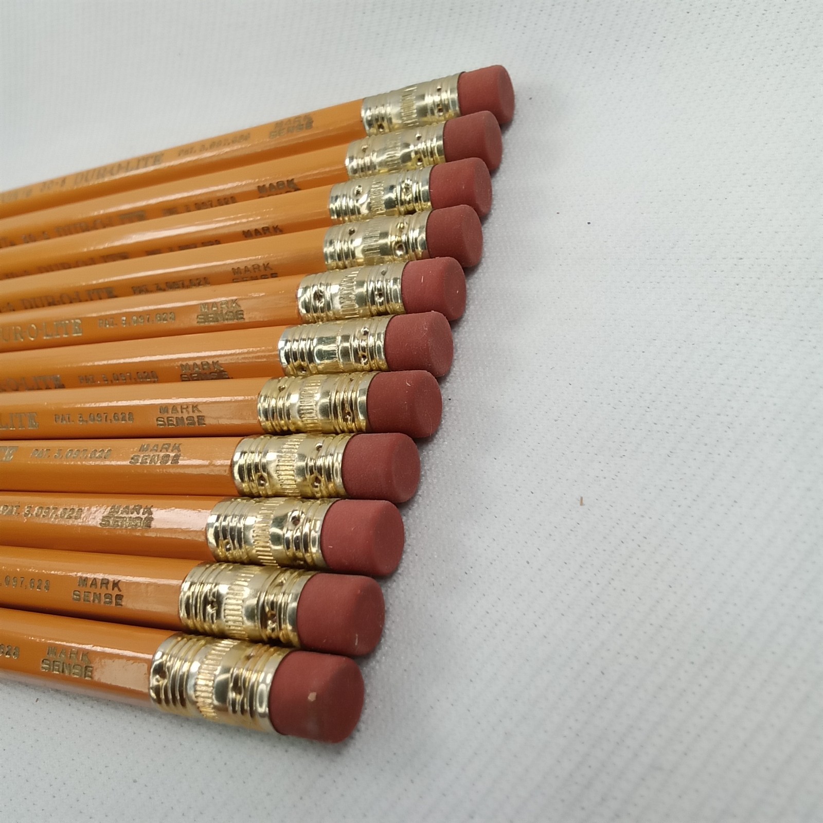 Vintage 1960s Keen Point Dur O Lite Yellow Metal Mechanical Pencil Set Of 11