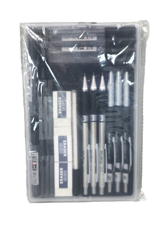 Nicpro Metal Mechanical Pencil Set in Case Artist Drafting Pencils