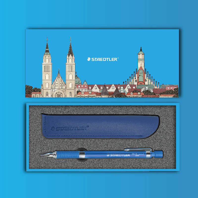 (Rare+++++) Staedtler Meister China Limited 0.5mm Mechanical Pencil Sky Blue NEW