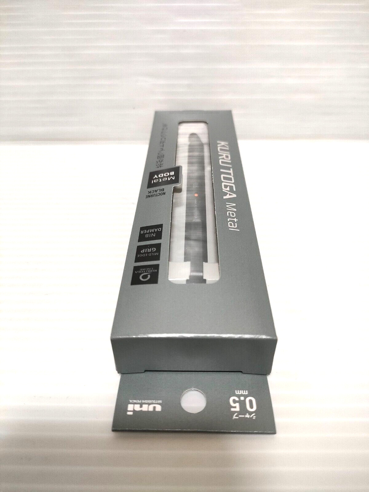 Uni Kuru Toga Metal 0.5mm Mechanical Pencil M5-KH Nocturne Black Kurutoga Gift