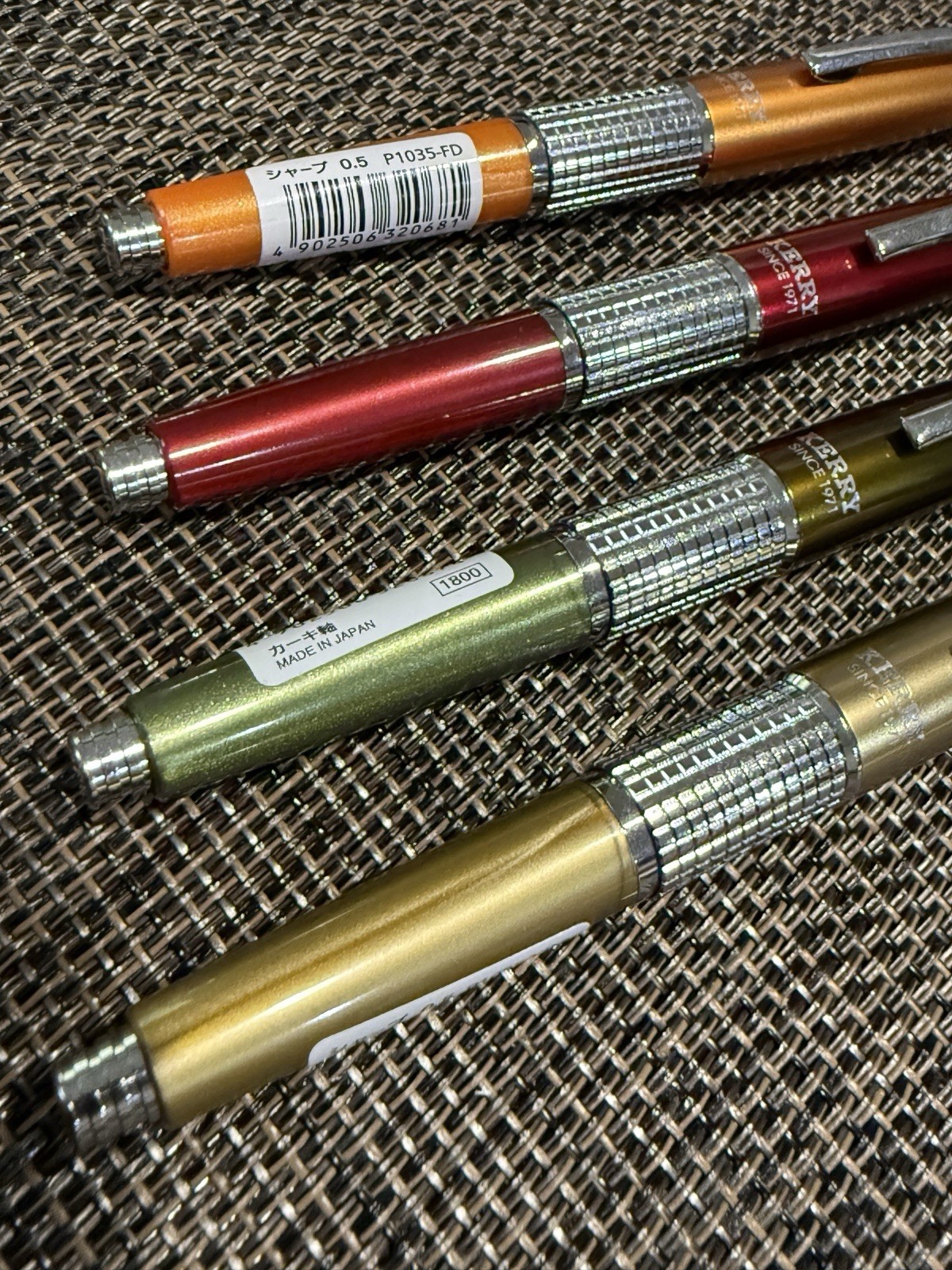 Pentel Mechanical Pencil Kerry 0.5mm Set Of 4 P1035-