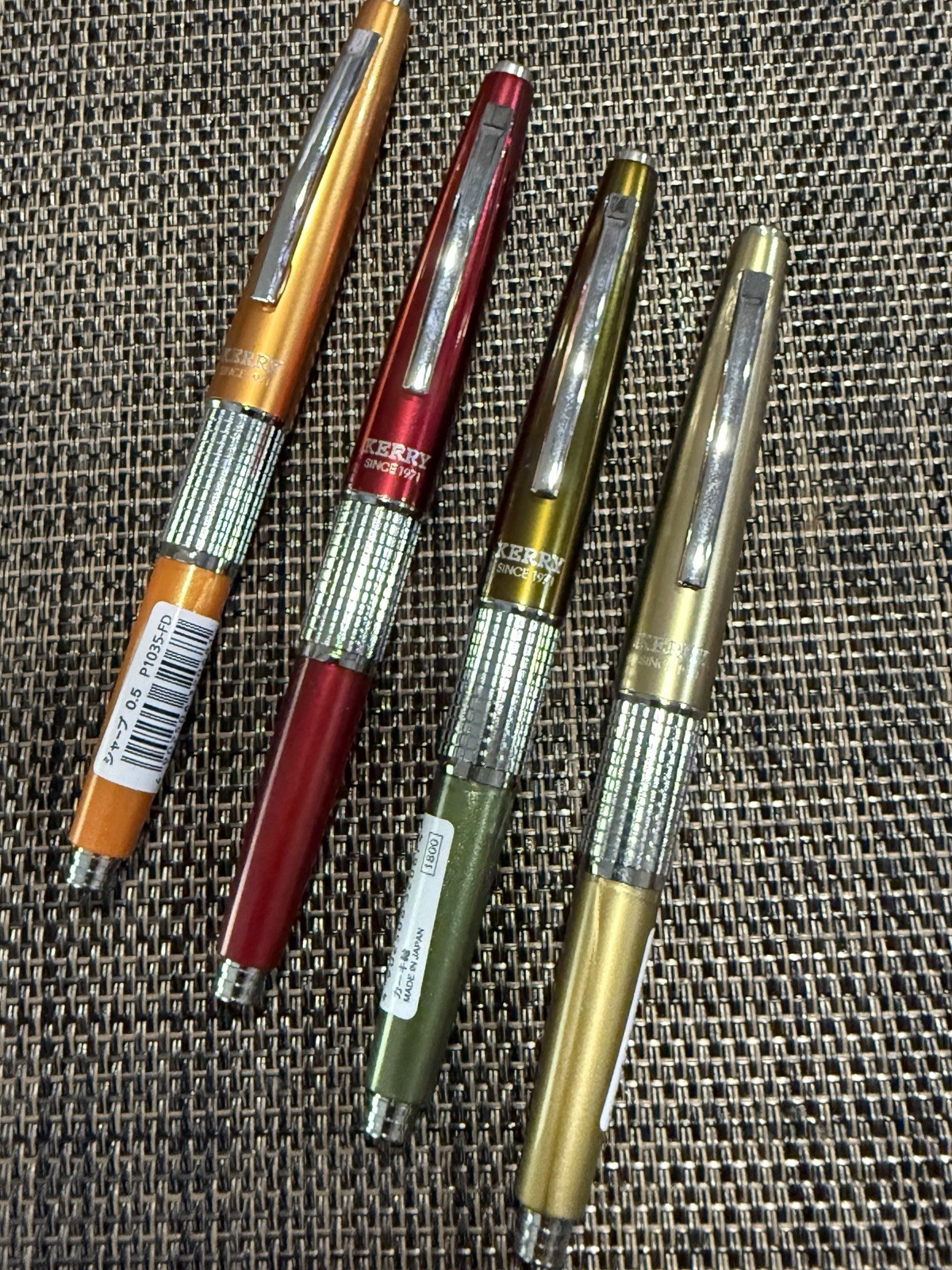 Pentel Mechanical Pencil Kerry 0.5mm Set Of 4 P1035-