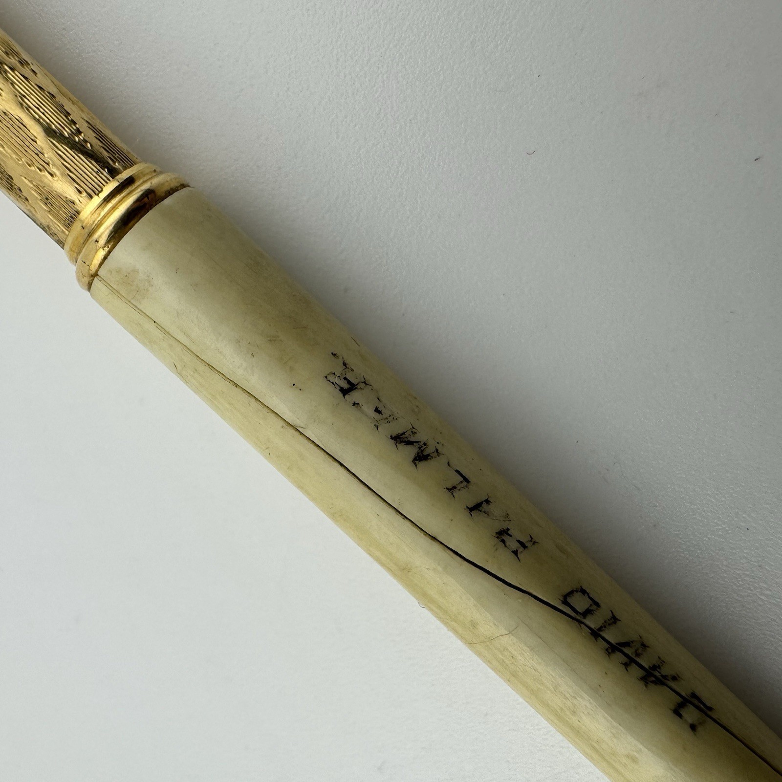 Antique Pearl & Gold Filled Retractable Mechanical Pencil Patd OCT 1771