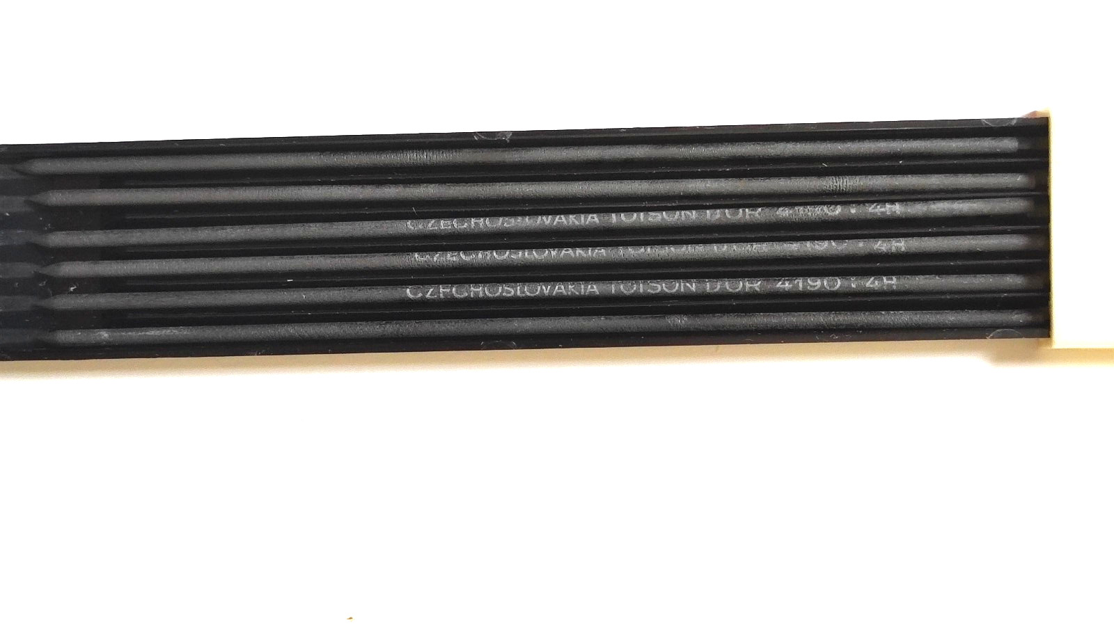 BOHEMIA WORKS Pencil Leads 4190 Set of 6 in 6 Plastic Boxes,Czechoslovakia 1970s