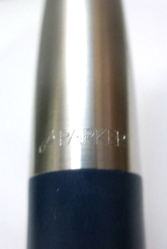 Parker Mechanical Pencil Stainless Steel Blue 0.5 mm Lead New Old Stock