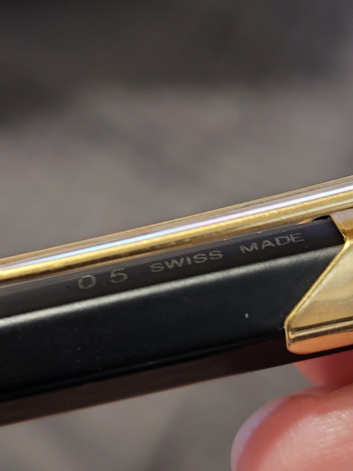 Caran d’Ache Fix Pencil 0.5mm Extremely Rare Discontinued Black & Gold EUC