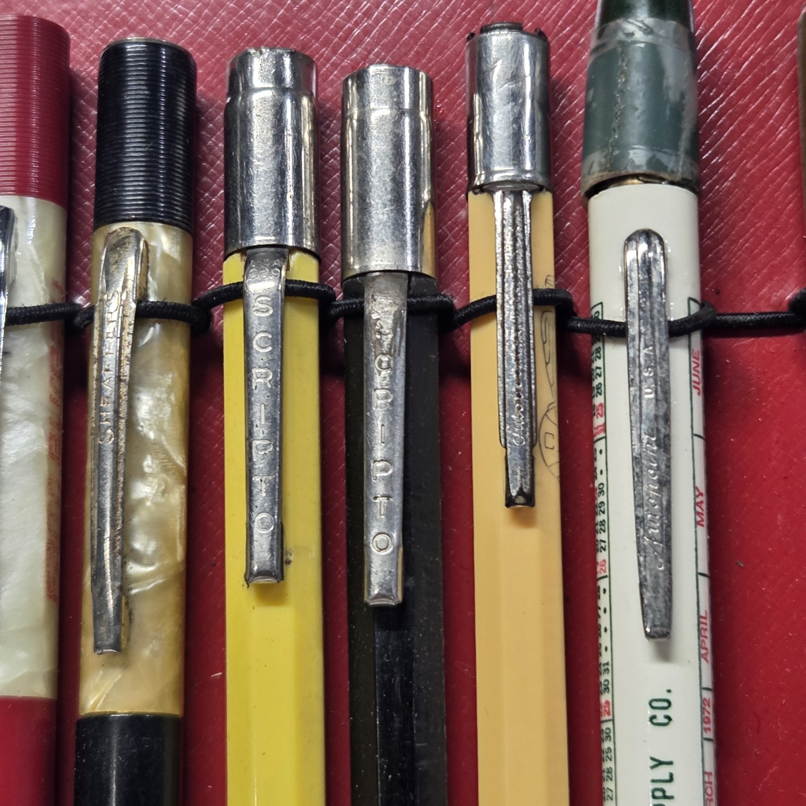 Vintage Mechanical Pencil Pen Lot of 11 Scripto Wearever Unipeco Advertising USA