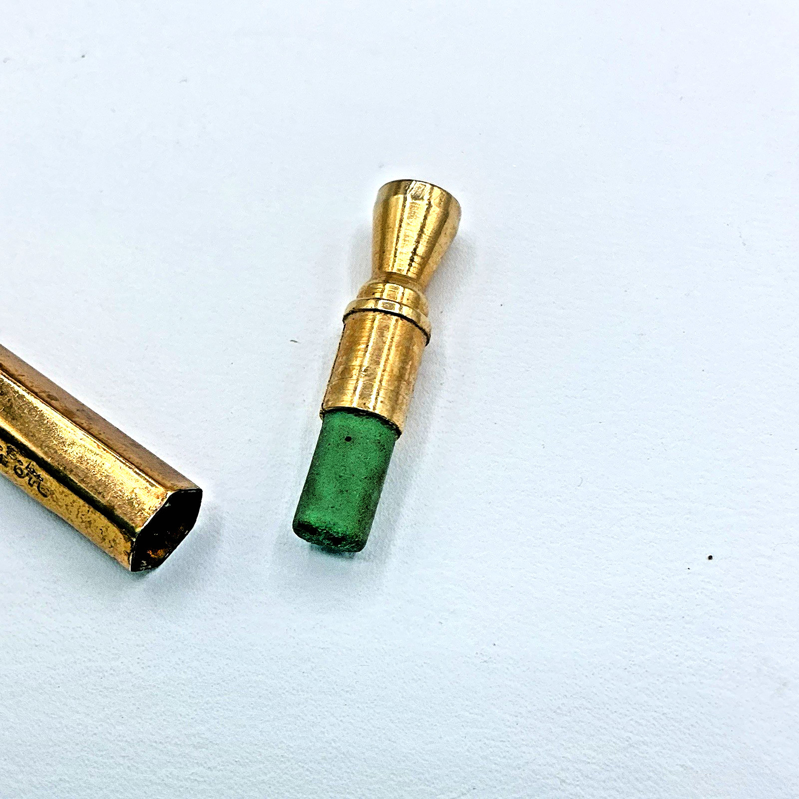 Vintage Gold Tone STIK Magnetic Mechical STICK Made in the USA Pencil Works