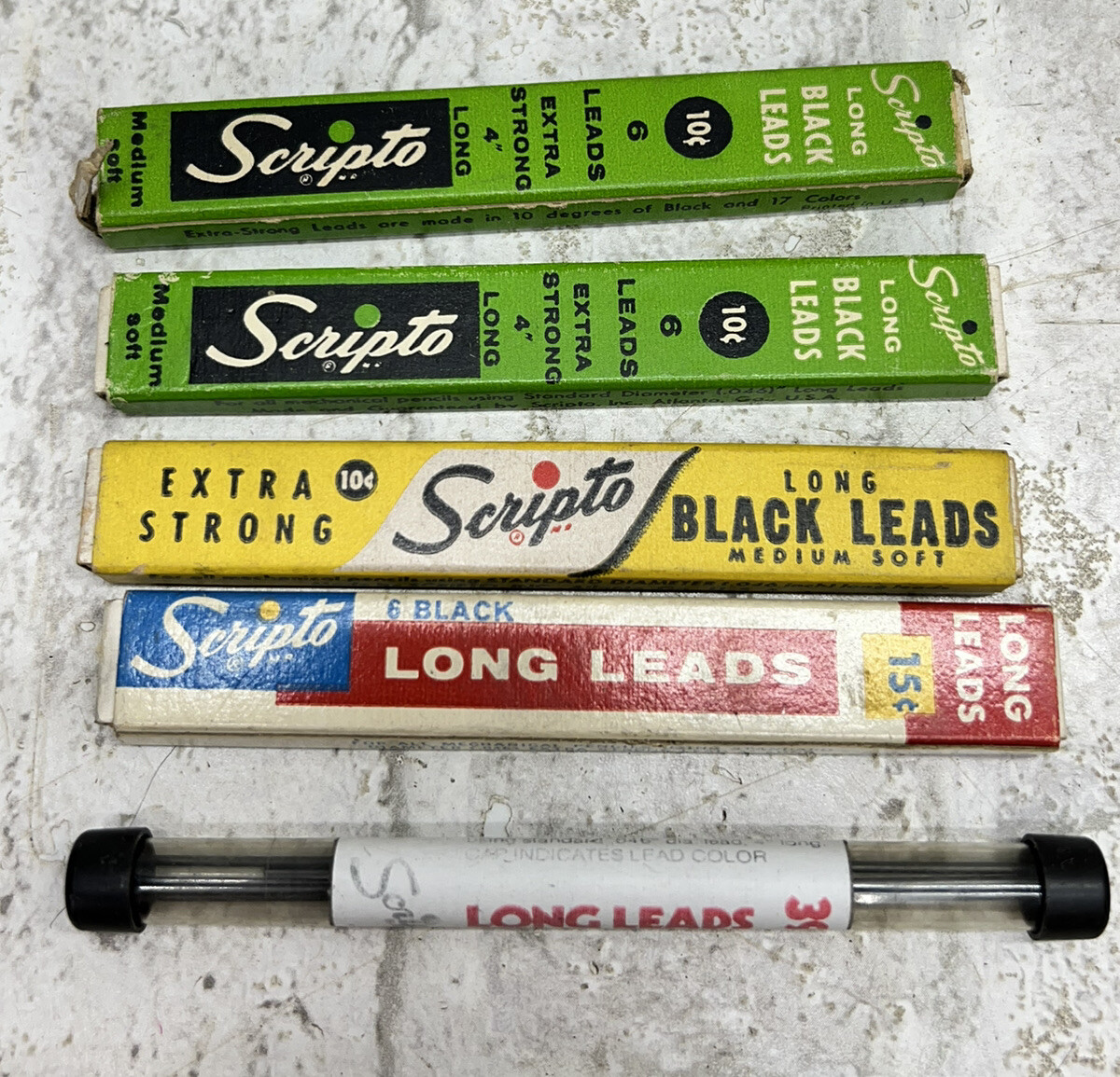 MIXED LOT VINTAGE DRAWING Drafting LEADS ,Eagle(1) ,Pentel Koh-I-noor, Scripto