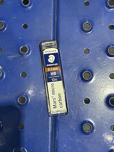 Staedtler Micro Mars Carbon Mechanical Pencil Leads, 0.5 mm, B, 60 mm x 12 (2…