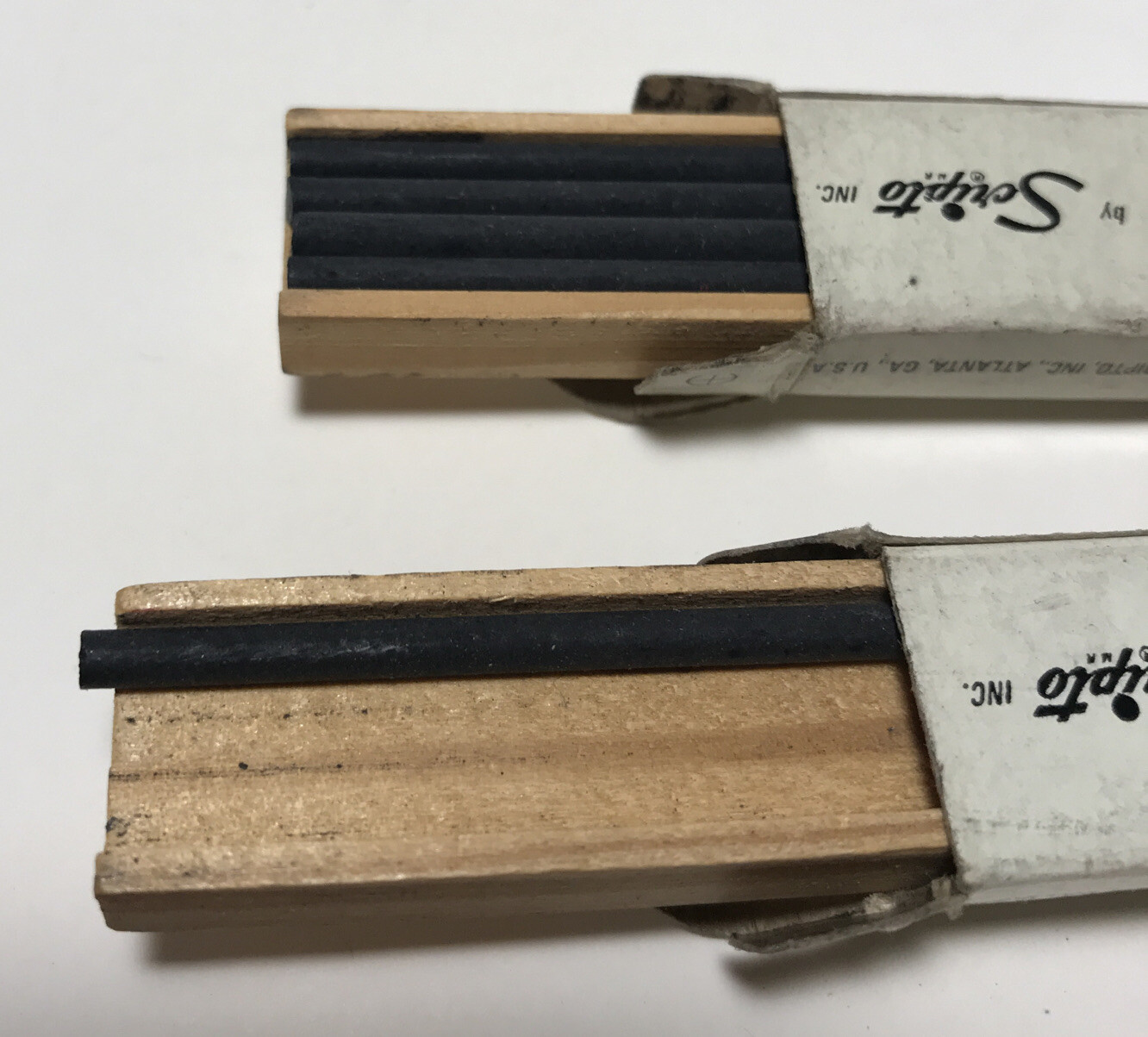 Vintage Scripto G920 Thick Marking Lead Black 5 Sticks Total
