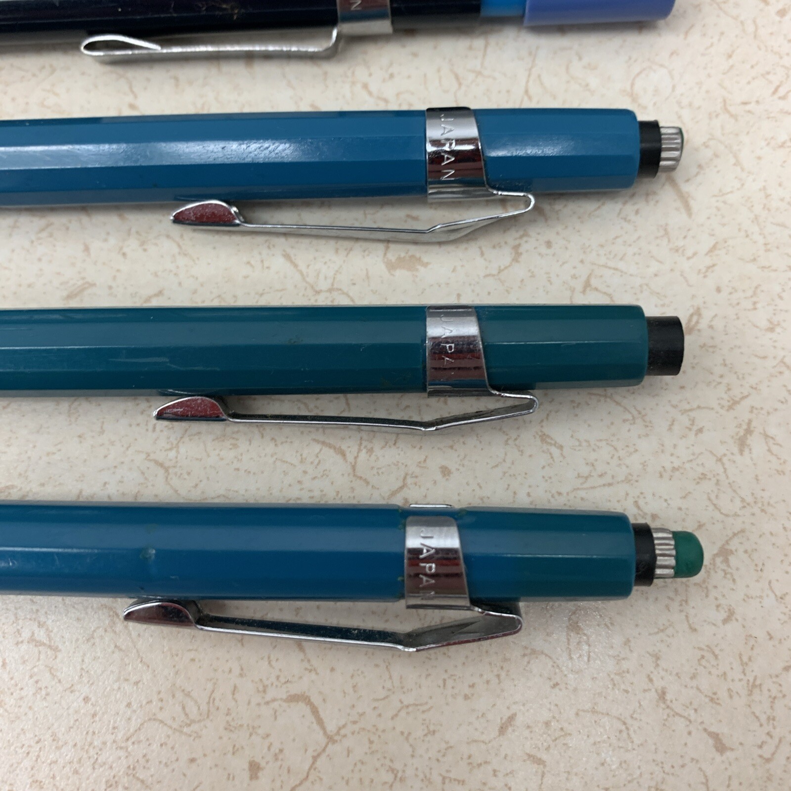 Vintage Pentel Lot of 6 Mechanical Pencils P207 .7mm & Sharplets-2 .7/.9mm Japan