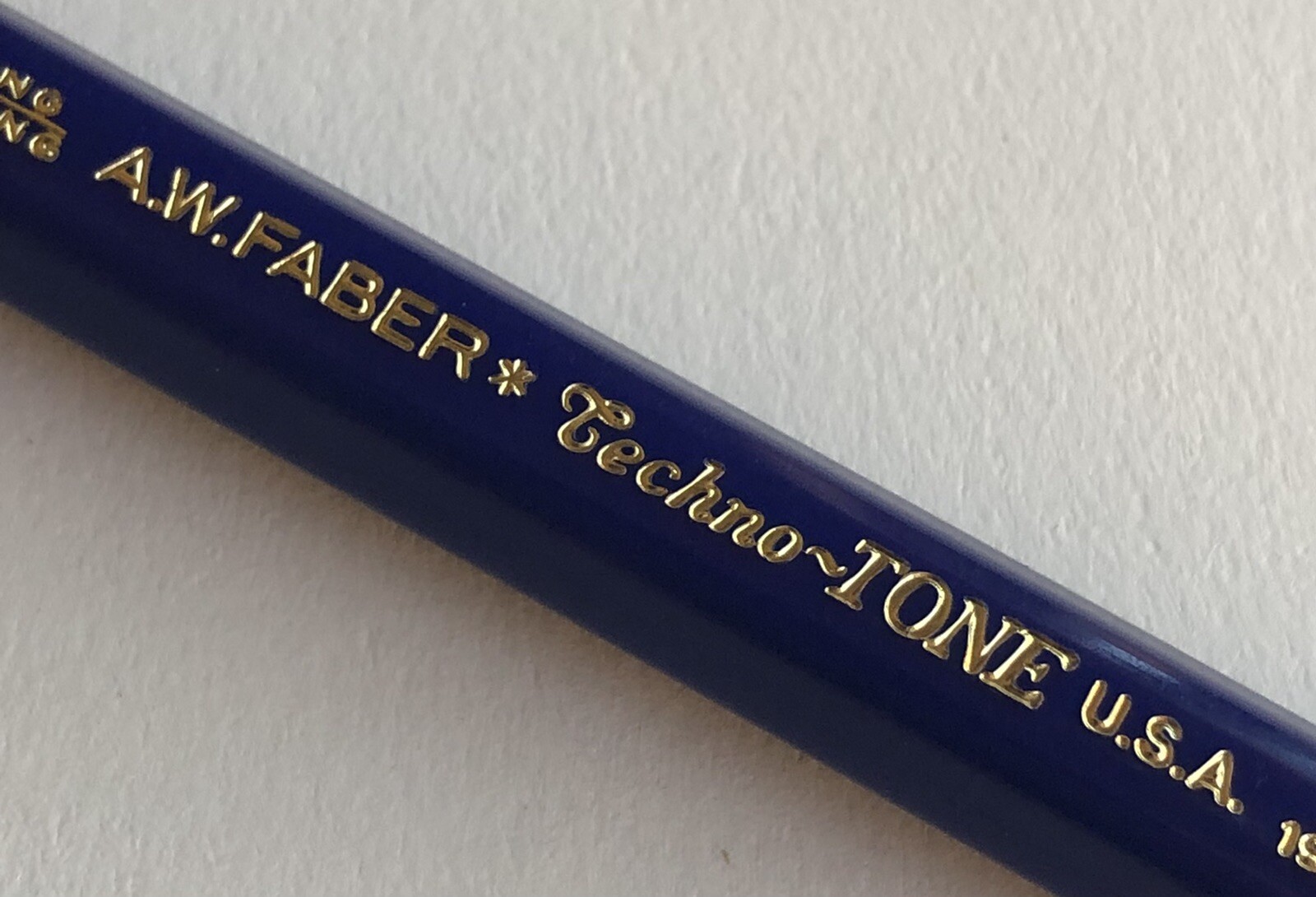 Vintage A. W. Faber Castell Techno-TONE 2mm BLUE Drawing Lead 12 Pack Tube USA