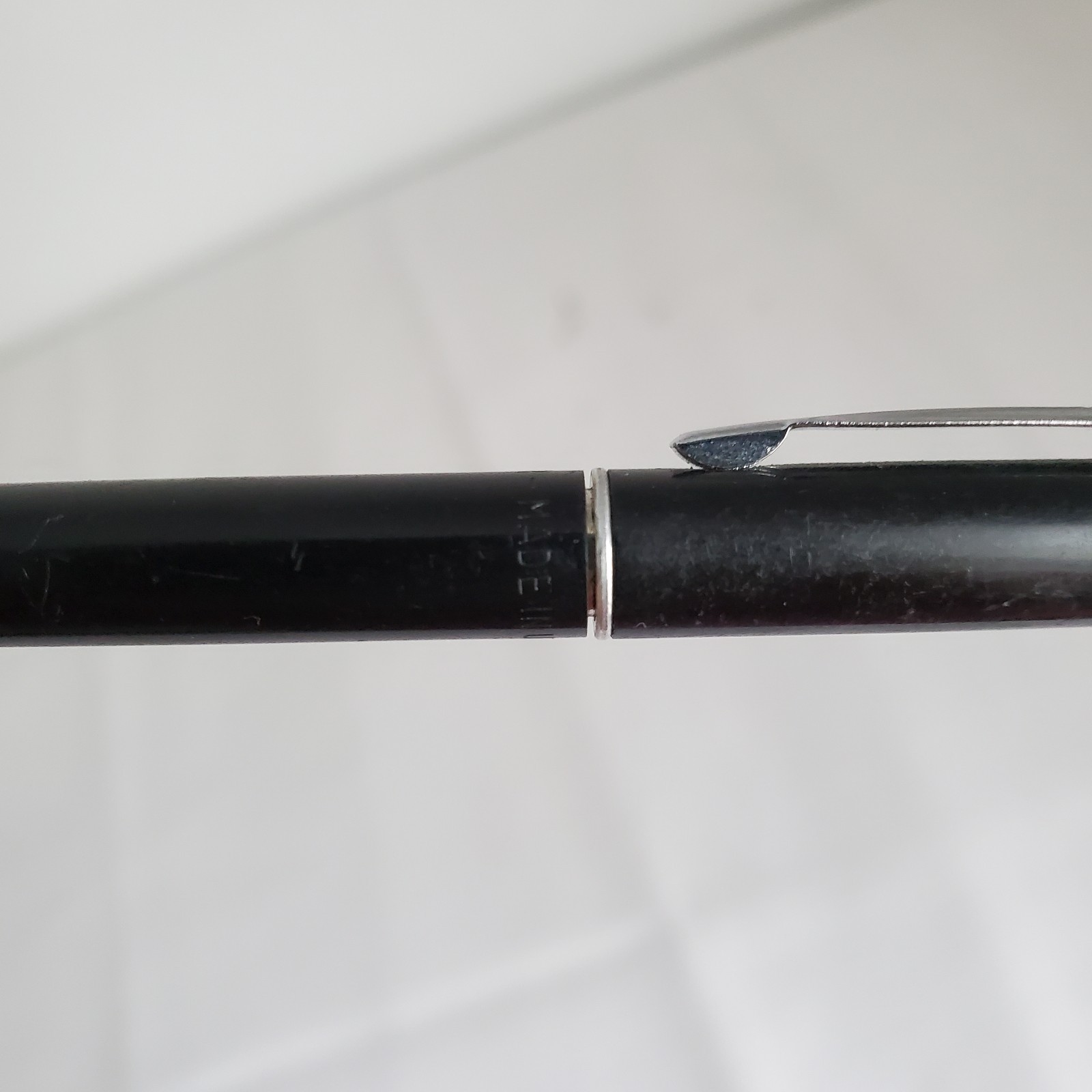 Vintage Scheaffer Mechanical Twist Pencil Black .9mm Ribbed Cap USA