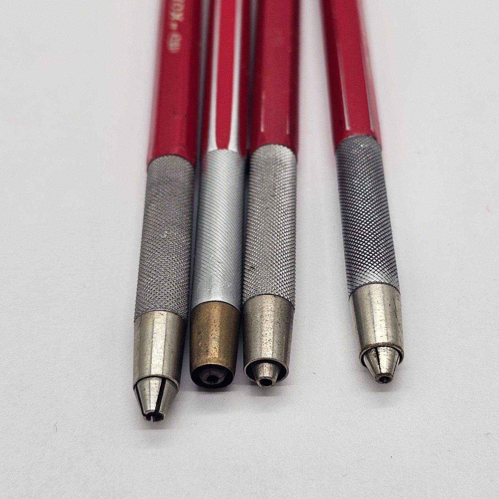 Koh I Noor 5611 Mechanical Lead Pencils Holders 4 Pieces Vintage Drafting