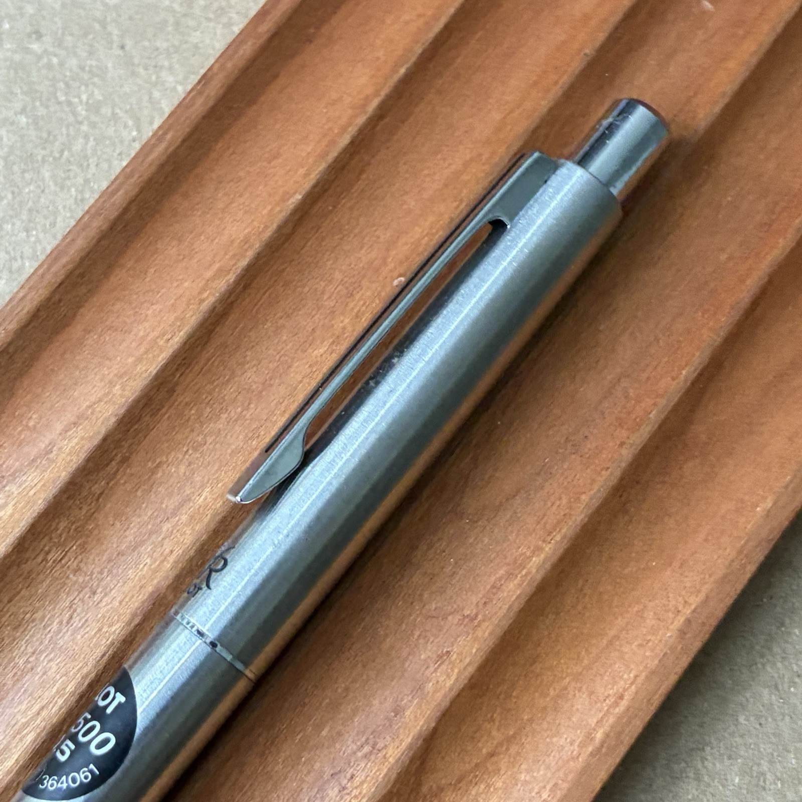 Pilot Mechanical Pencil Murex Stainless Steel Barrel Etched 0.5 mm Made in Japan