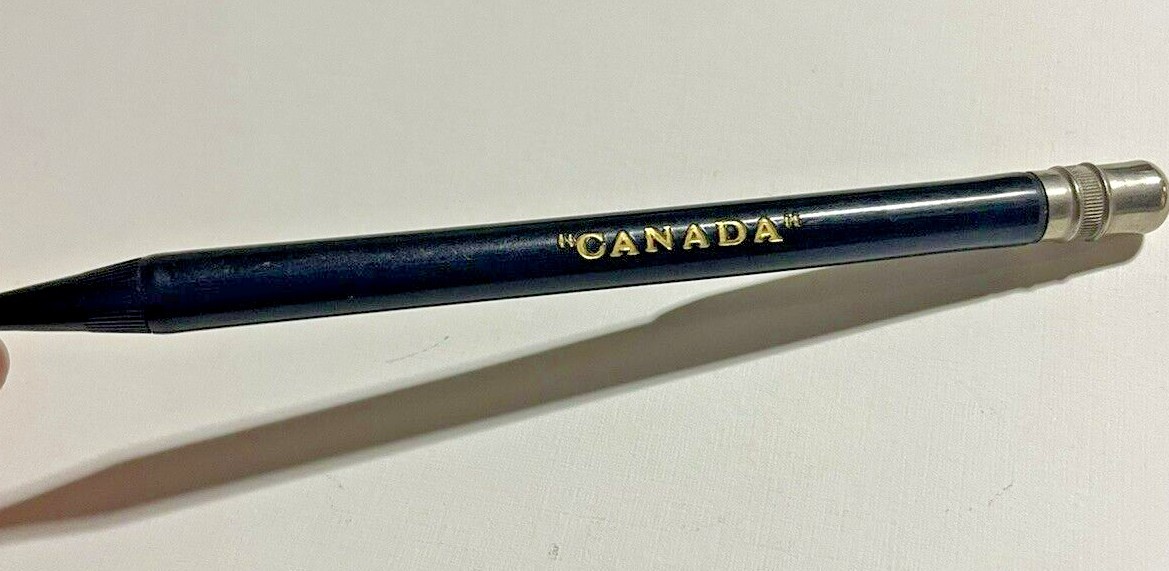 CURFLOW Rare ‘Canada’ Embroidered Mechanical Pencil 1920s 1930s