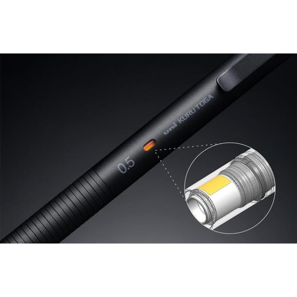 Kuru Toga Metal 0.5mm Phantom Gray Mechanical Pencil Mitsubishi Japan