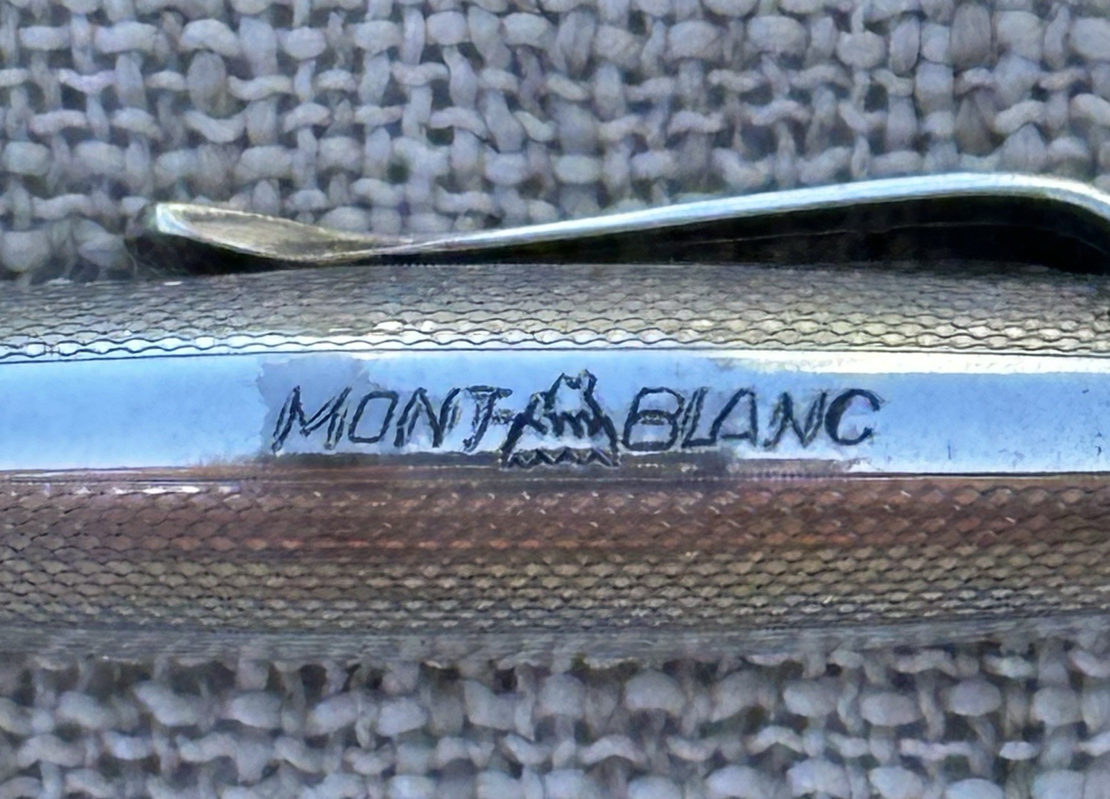 Vintage Montblanc 4-Color Multi-Function Pencil, 1950s-60s, Round Barleycorn