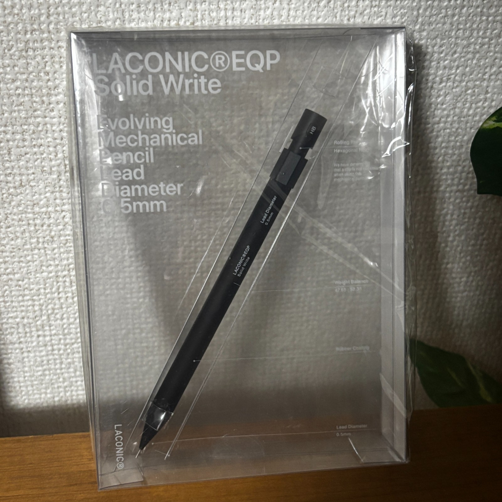 Laconic SW-01 Solid Write 0.5mm Mechanical Pencil Japan New Rare Stationery