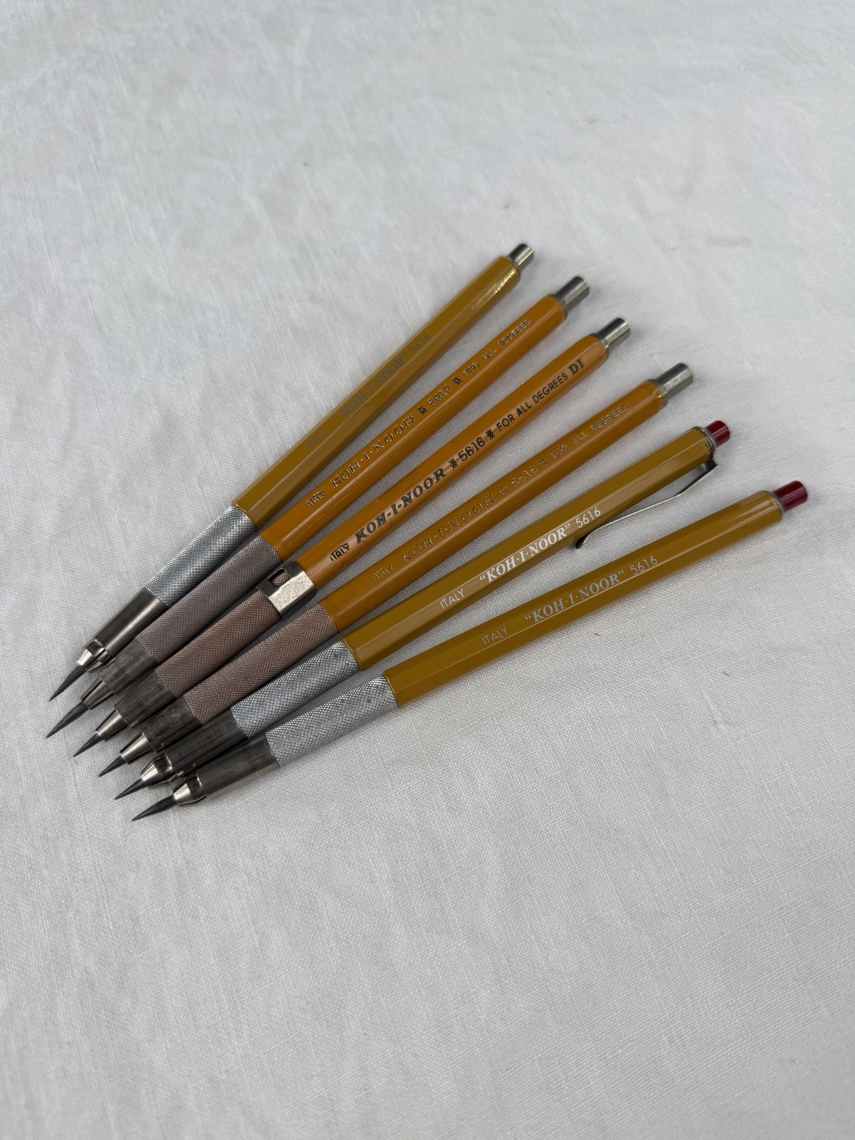 Vintage Koh-I-Noor 5616 lead holder mechanical Drafting Pencils Italy LOT
