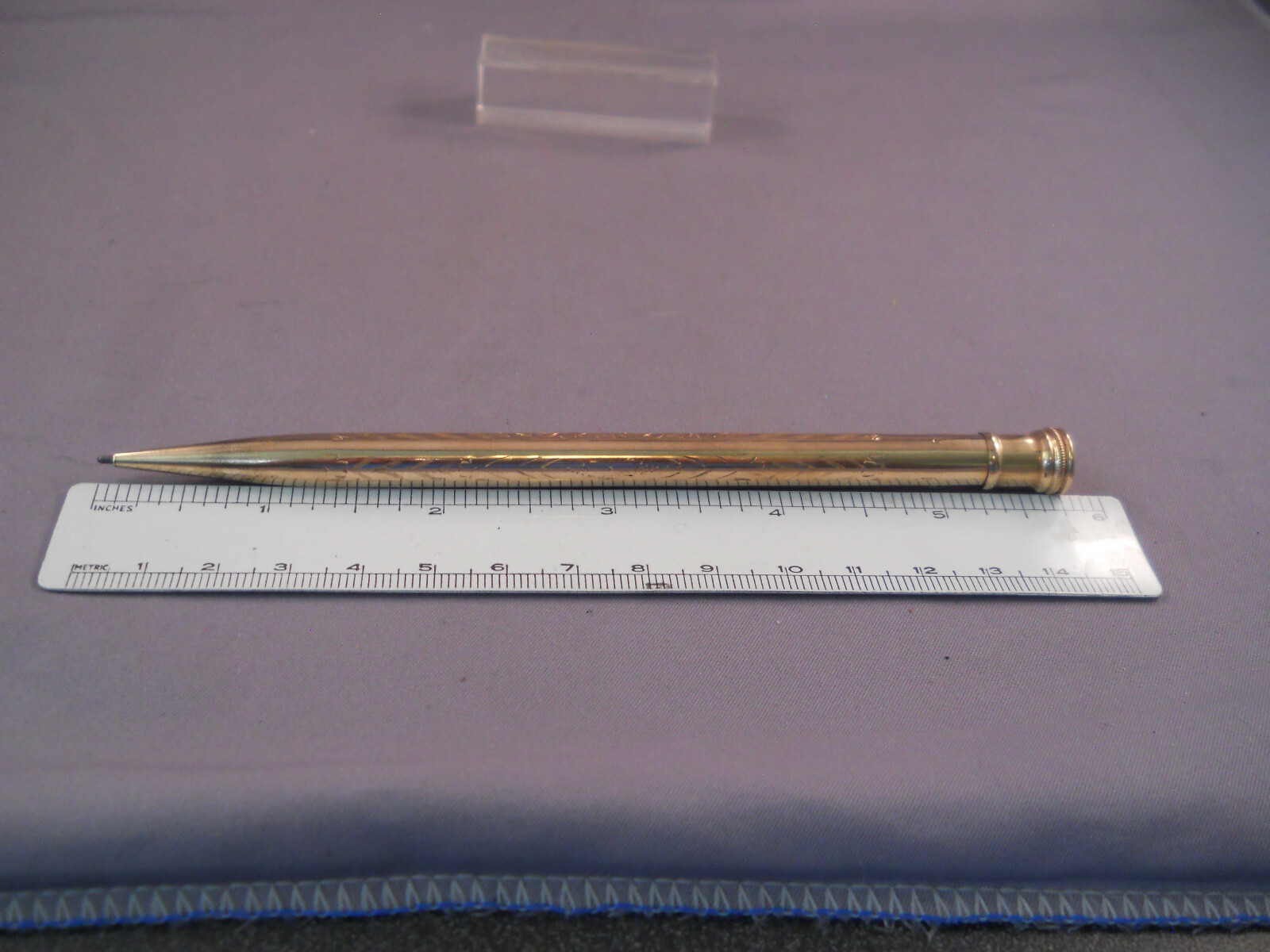 Redipoint Vintage Rolled Gold l.lmm Pencil –working—HAND ENGRAVED