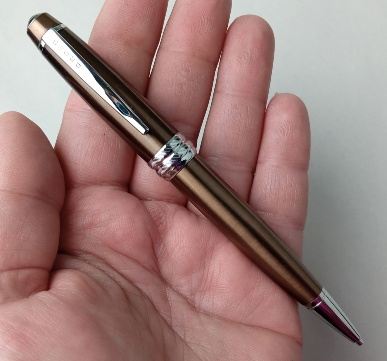 CROSS Bailey Cocoa Brown Lacquer & Polished Chrome 0.7mm Mechanical Pencil