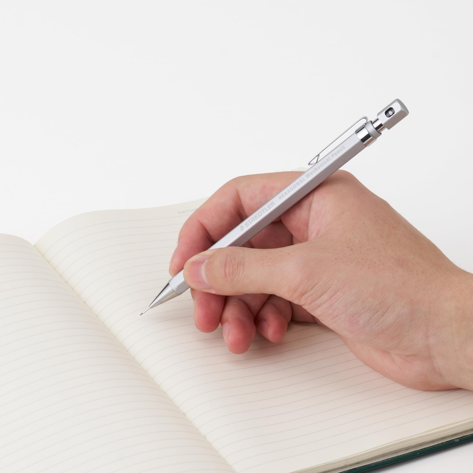 925 77-05S Hexagonal Mechanical Pencil, 0.5mm [Silky Silver]