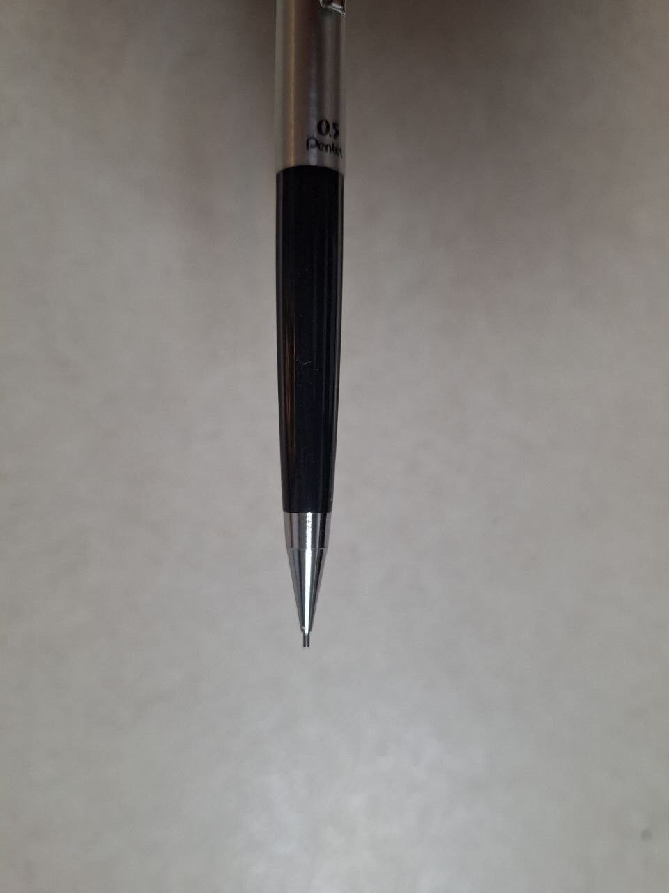 Vintage Pentel Mechanical Pencil S55 0.5mm Black Silver RARE Discontinued Pen