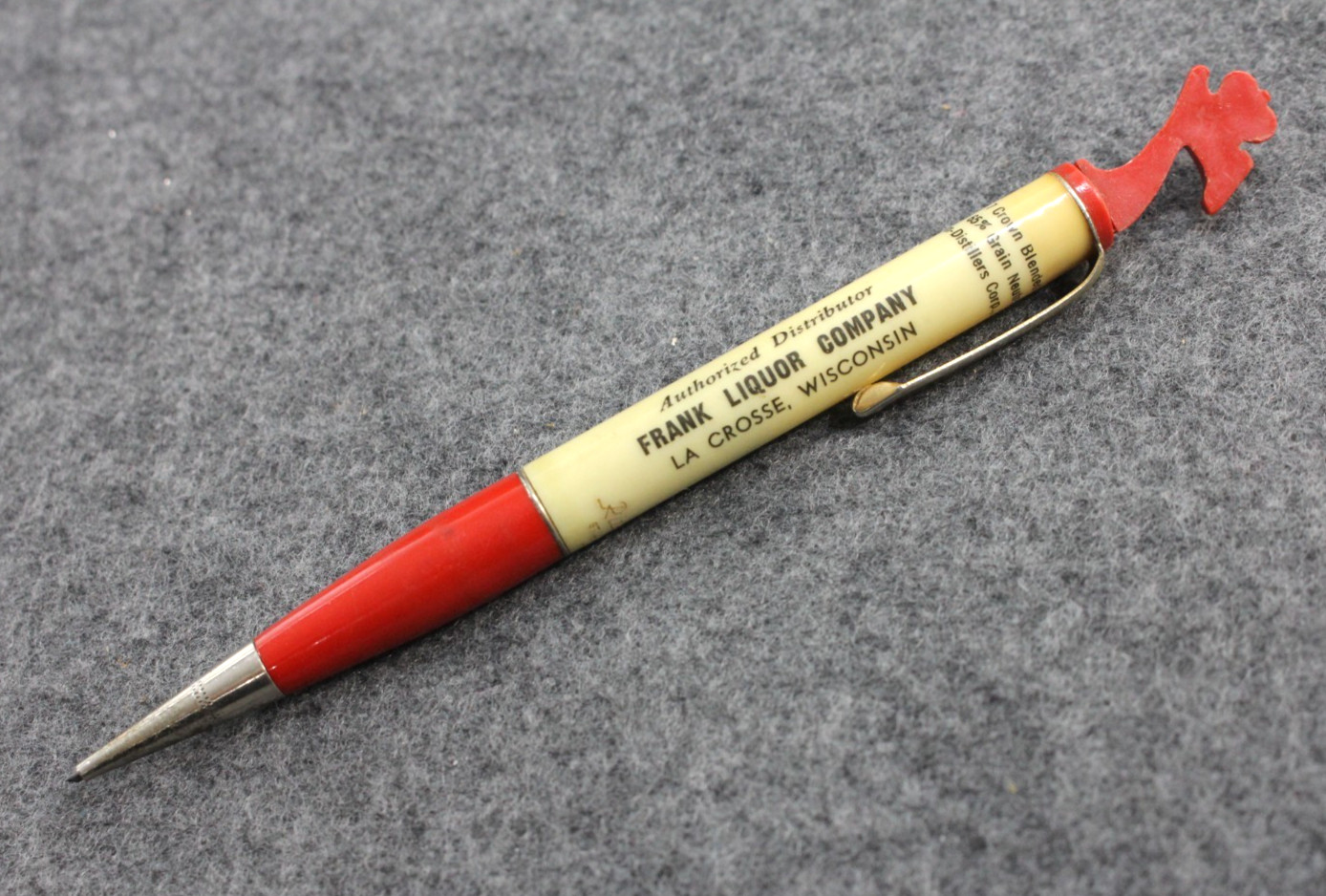 Vintage Ritepoint Mechanical Pencil Frank’s Liquor Company. La Crosse, WI