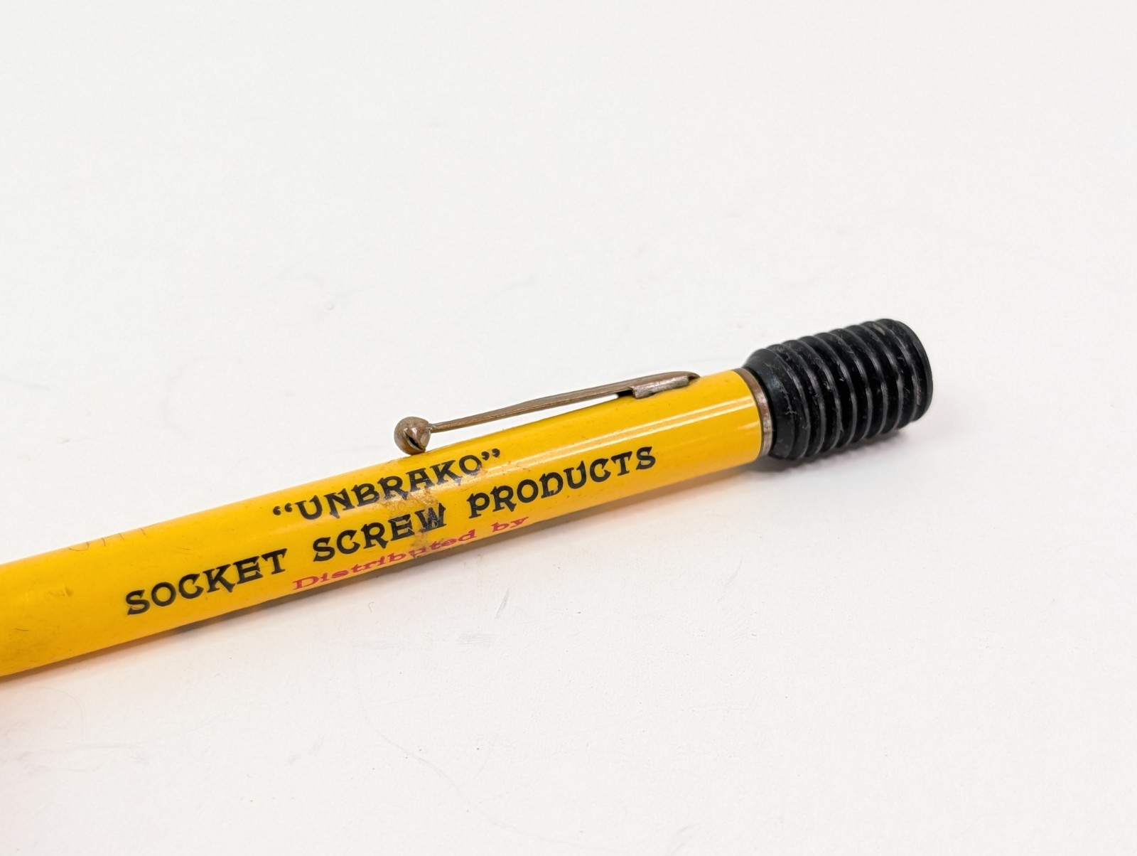 1960’s UNBRAKO Head Cap Mechanical Pencil & Leads Vtg R C Neil Company Scripto
