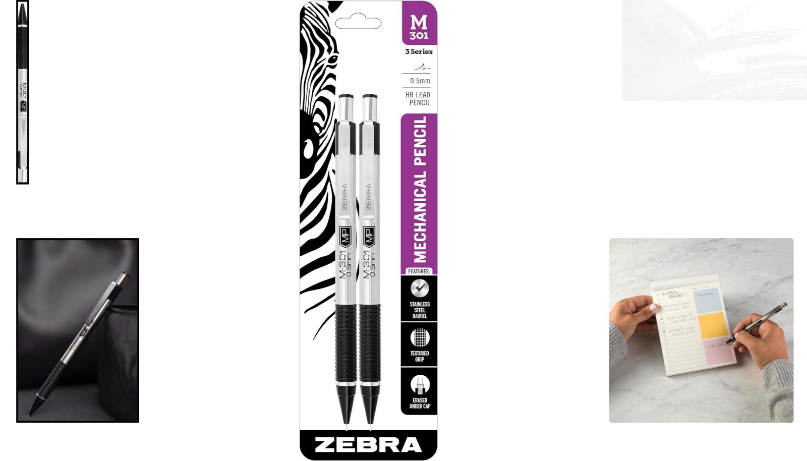 Lightweight and Durable 0.5mm Mechanical Pencils with Refillable Lead – 2-Pack