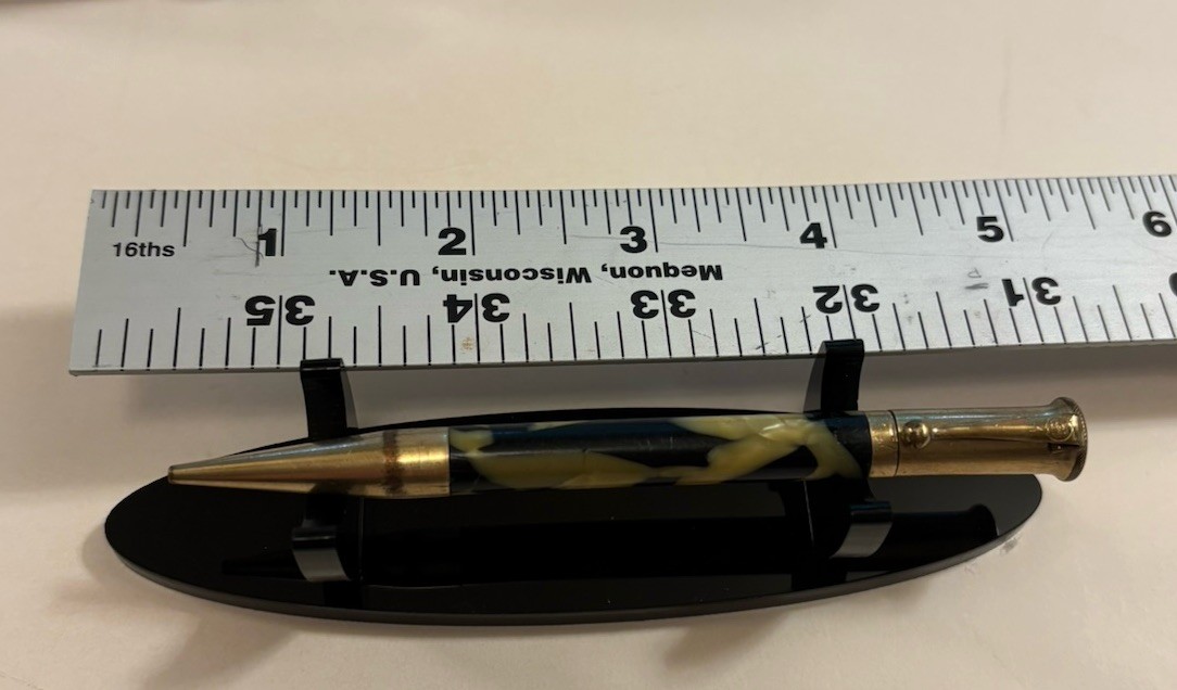 Moore Vintage Black And Pearl Mechanical Pencil Gold-Filled Working
