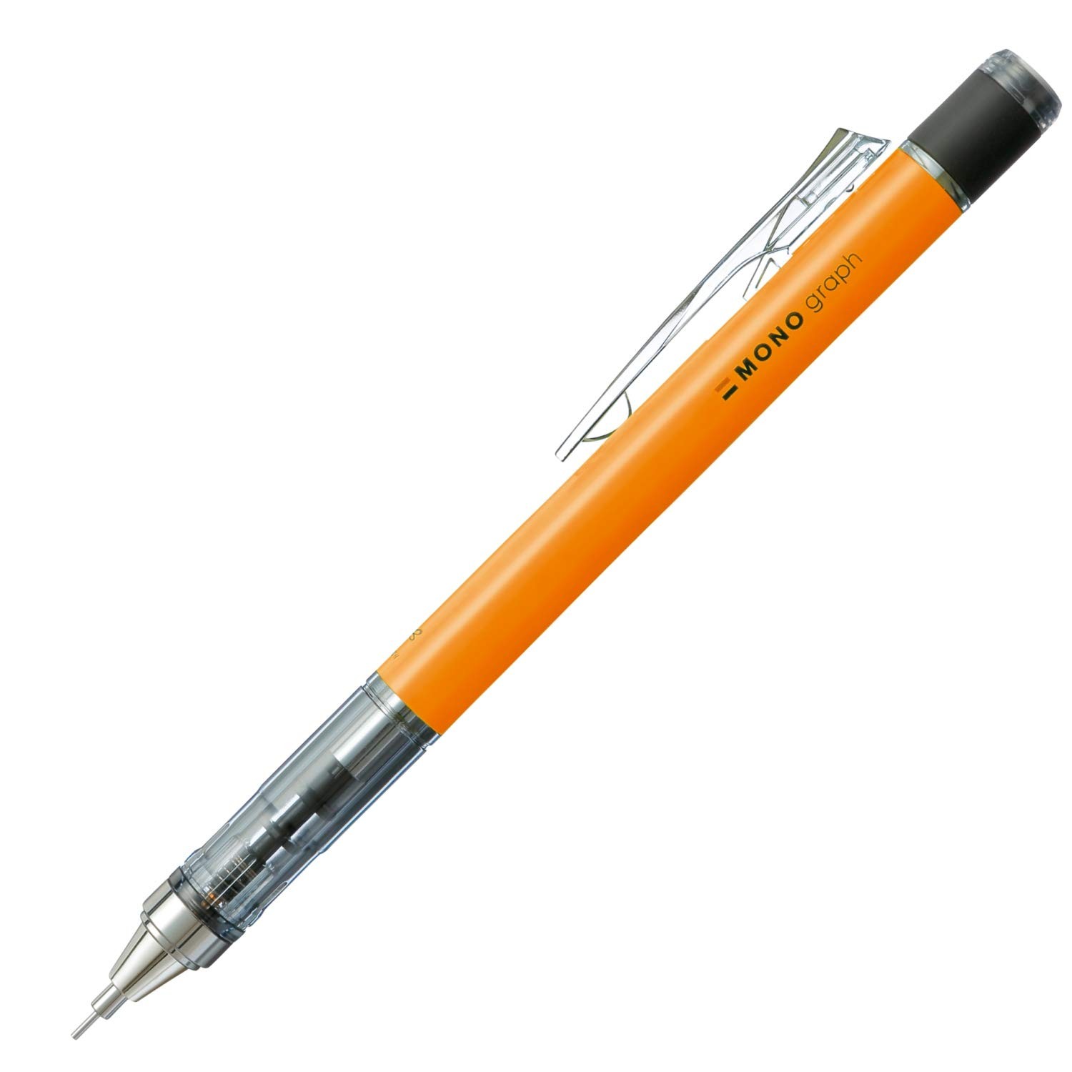 Tombow Mechanical Pencil, Monograph 0.5mm, 1 Count (Pack of 1), Neon Orange