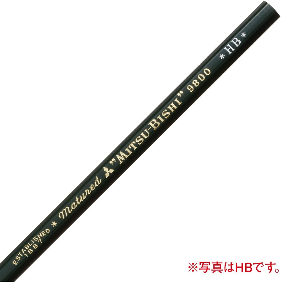 Mitsubishi Pencil Pencil 9800 B K9800B Dozen (12 Pieces)