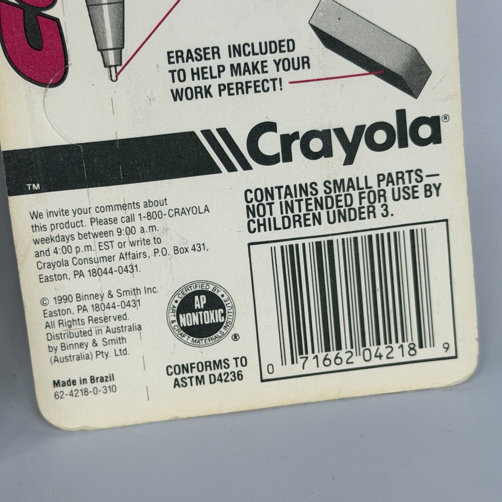 Lot 2 Vtg 1990 Crayola Mechanical Pencils Color Works Erasable 3ct NEW