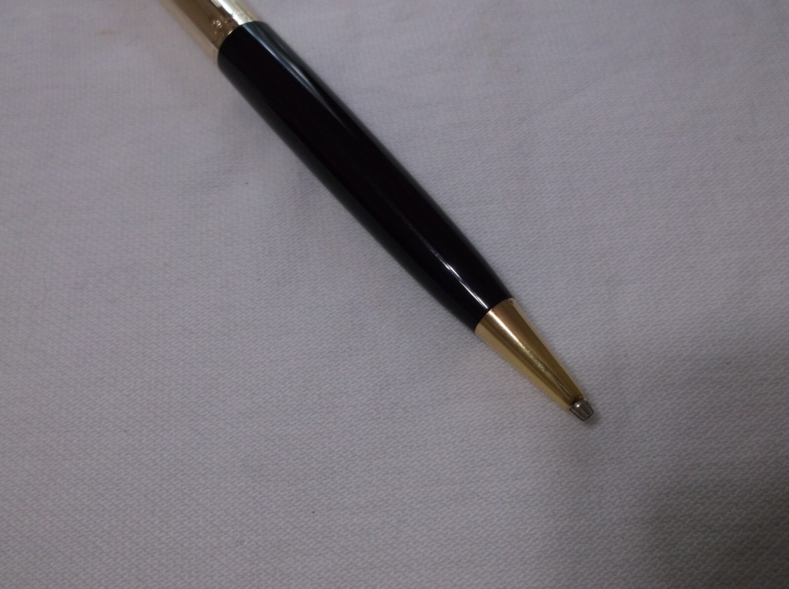 PELIKAN # 550 ROLLED GOLD DOUBLE L / BLACK MECHANICAL PENCIL / 1.18 MM LEAD