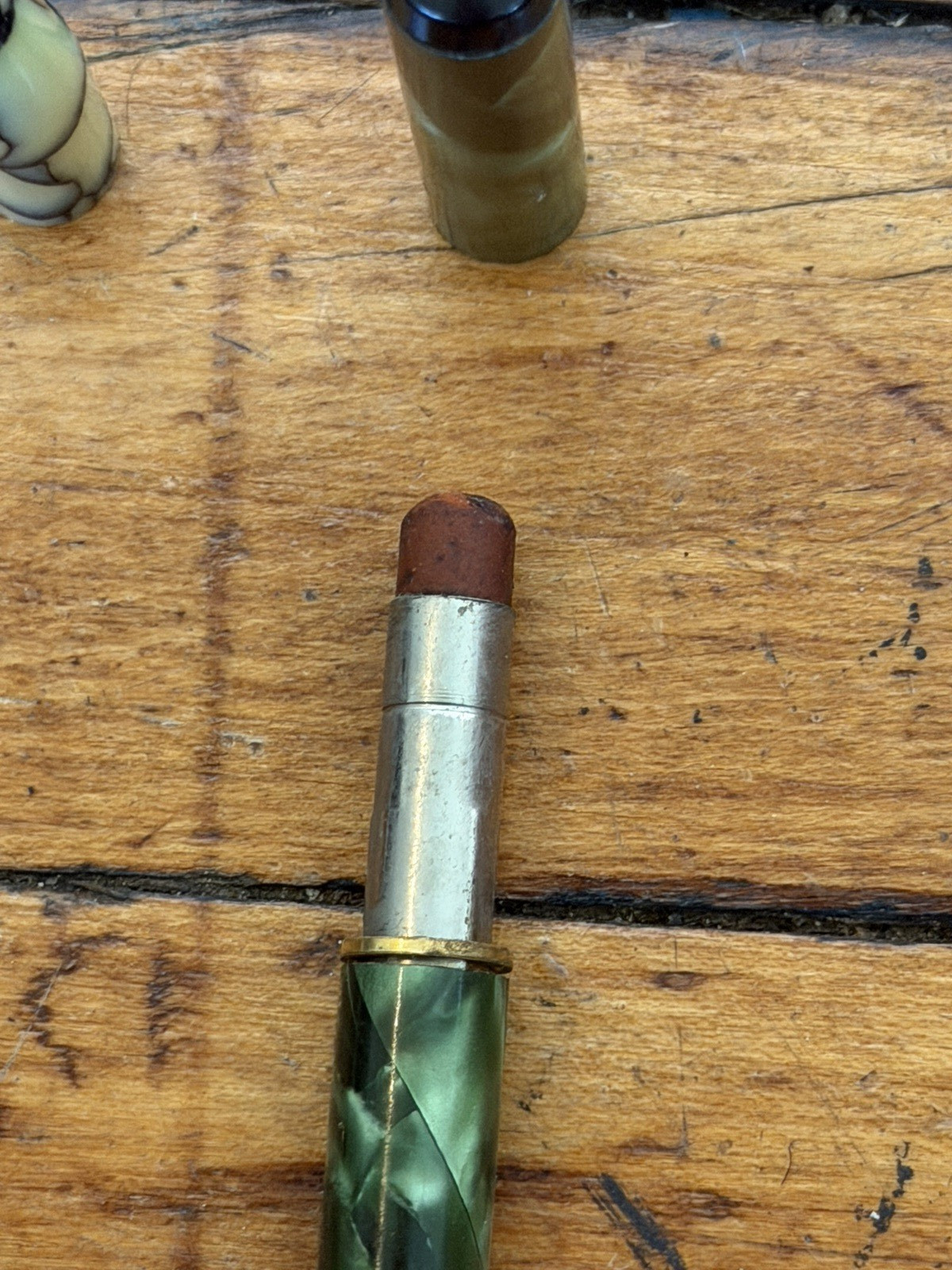 Vintage Mechanical Pencil Lot of 2 Green Marble Rite Rite Unbranded