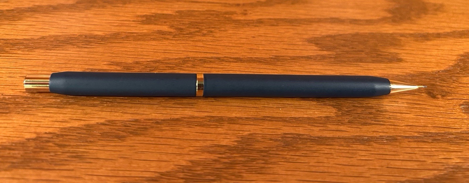 Vintage Centennial Mechanical Pencil Blue & Gold Tone w/ Case & Papers