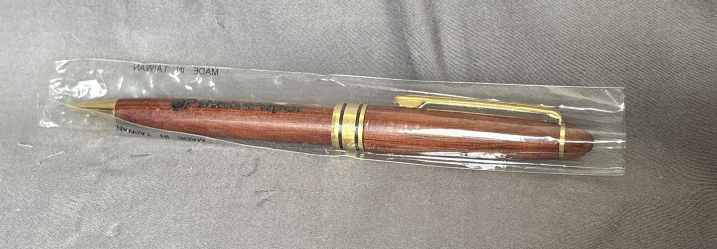 Dade Paper branded Mechanical Rosewood Wooden Pencil Plastic Tube
