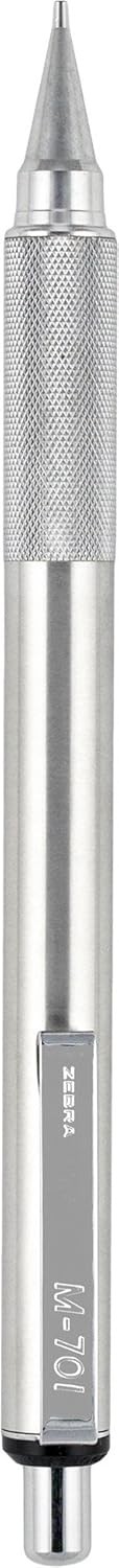 Zebra M-701 Stainless Steel Mechanical Pencil, 0.7mm Point Size, Standard HB