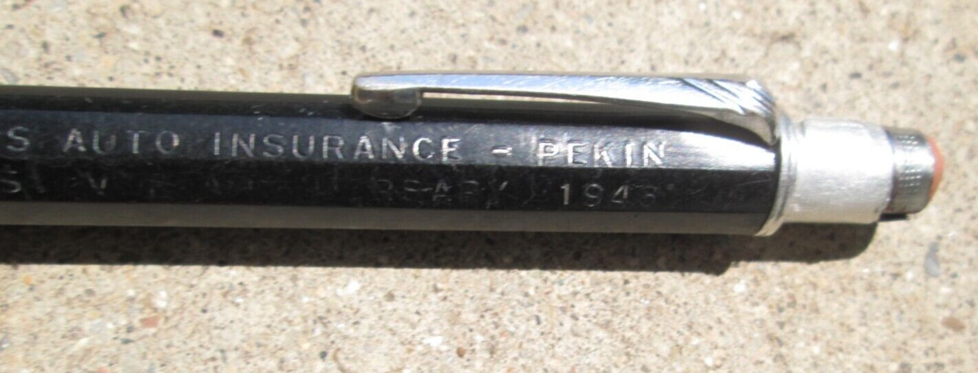 VTG Lot of 2 Mechanical Pencils From Farmers Auto Automobile Insurance Pekin IL