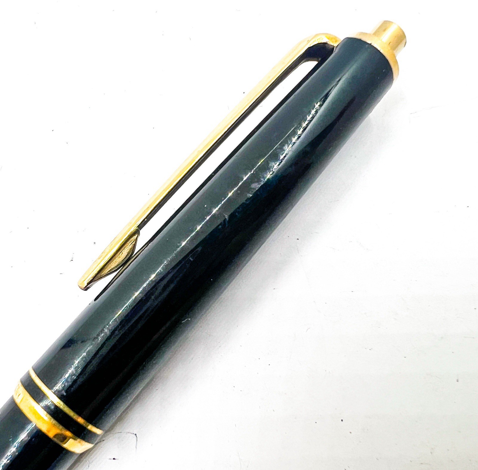 Montblanc Black Gold Trim mechanical pencil 0.5mm Push Functional