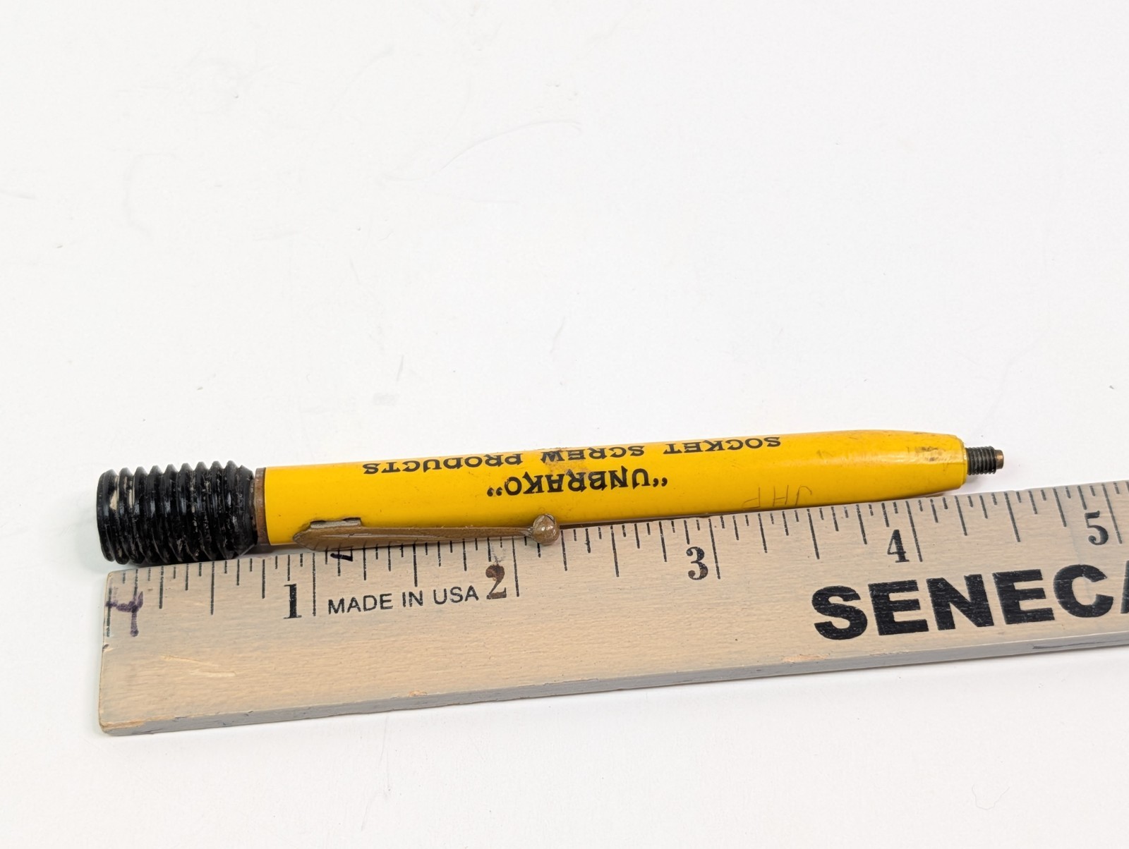 1960’s UNBRAKO Head Cap Mechanical Pencil & Leads Vtg R C Neil Company Scripto