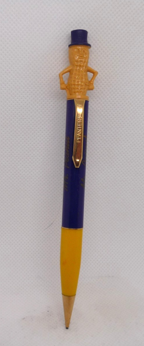 Mr.Peanut by Planters Blue and Yellow l.l mm Pencil–working
