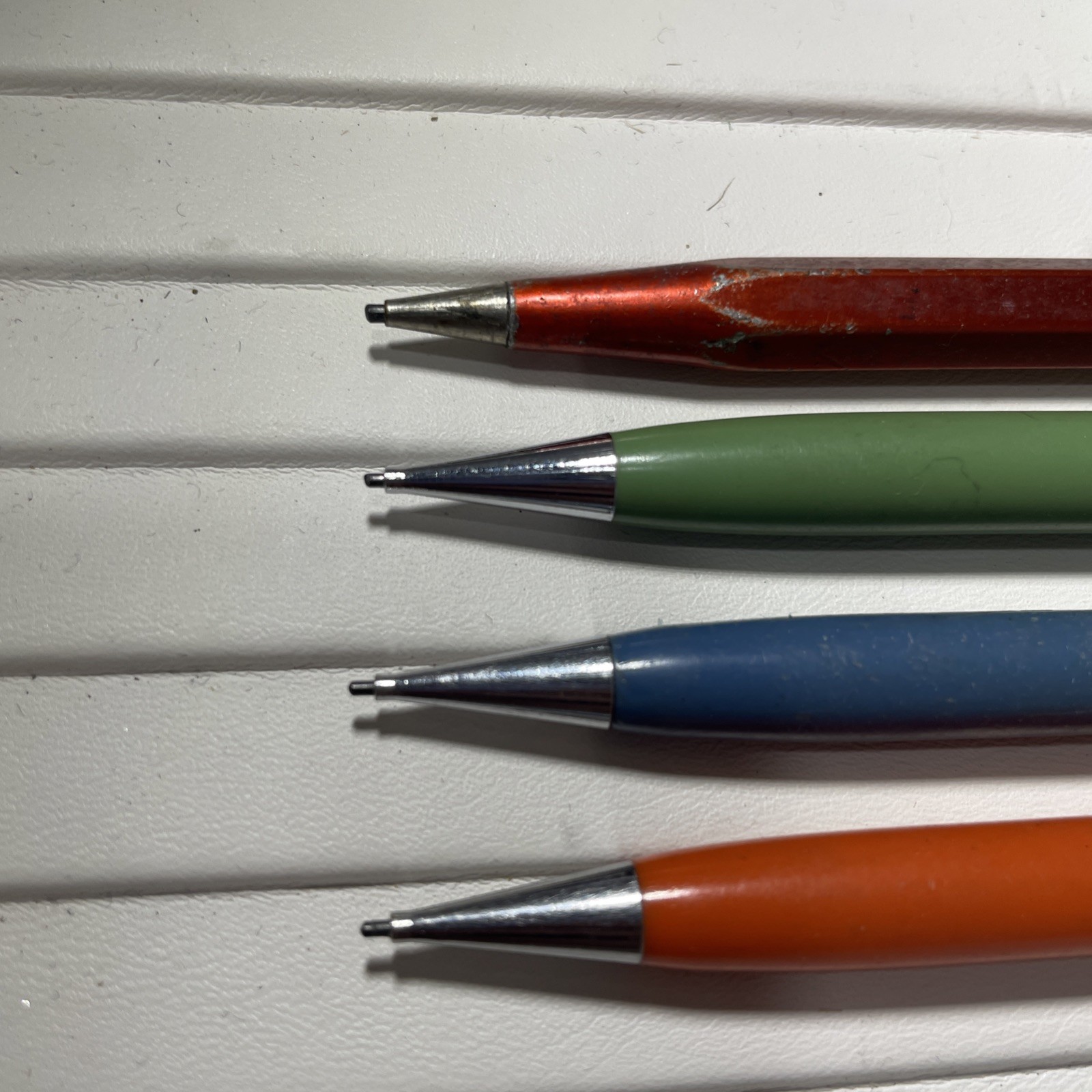Vintage Scripto Mechanical Pencils Lot of 4 Multicolor 40s 50s 60s 70s