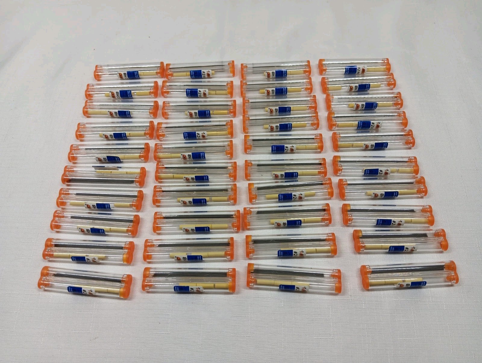 40 BIC Mechanical Pencil Lead Refill 0.5mm #2 HB Lead with Narrower Eraser