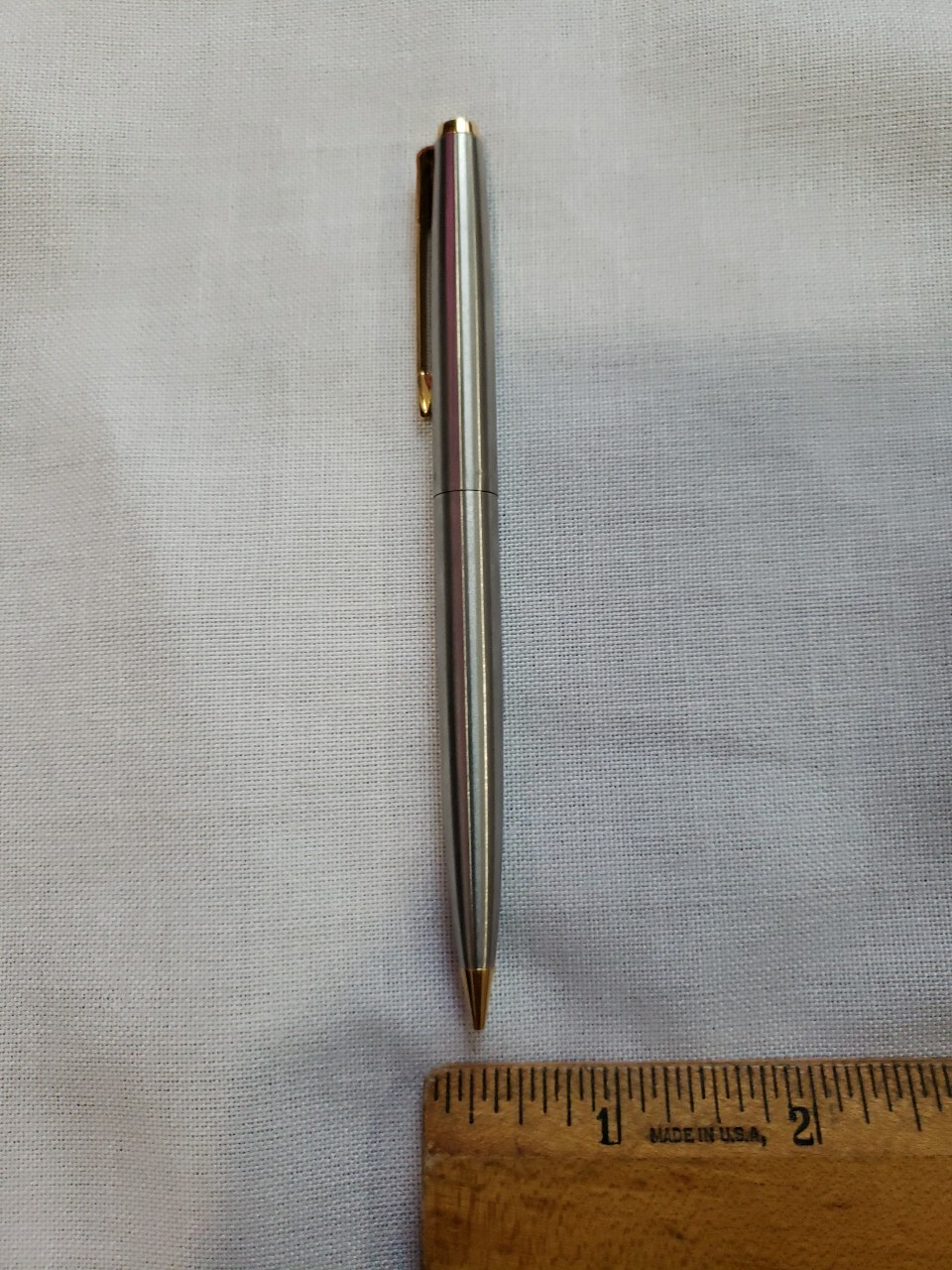VTG Parker Mechanical Lead Pencil Stainless Steel & Gold Tone Trim Office USA