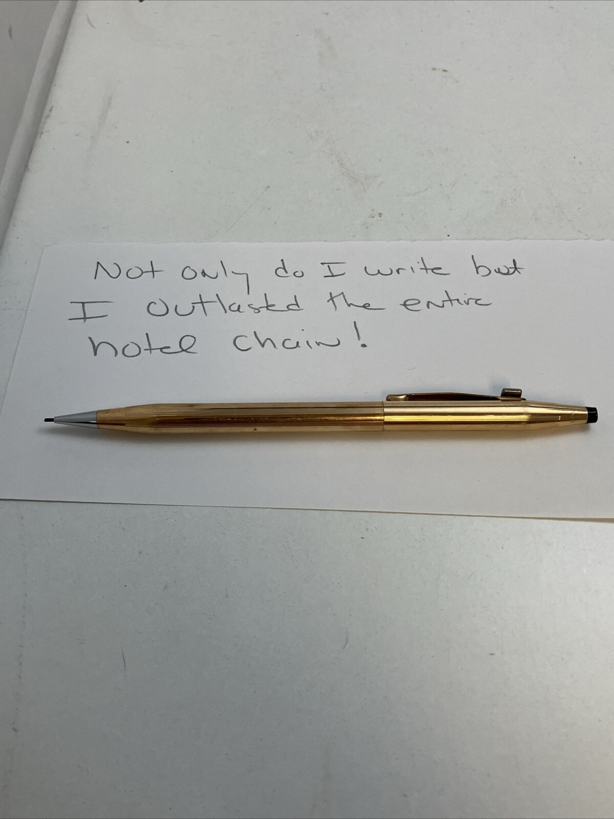 A T Cross 14K Gold Filled Mechanical Pencil Adam’s Mark Hotel Logo